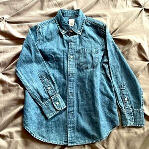 Boys' long-sleeve chambray shirt